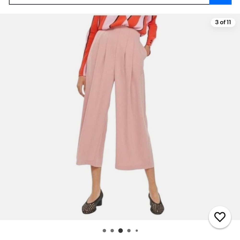 Crop wide leg trousers